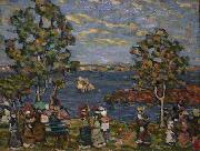 Maurice Brazil Prendergast Seashore, Crepuscule oil painting artist